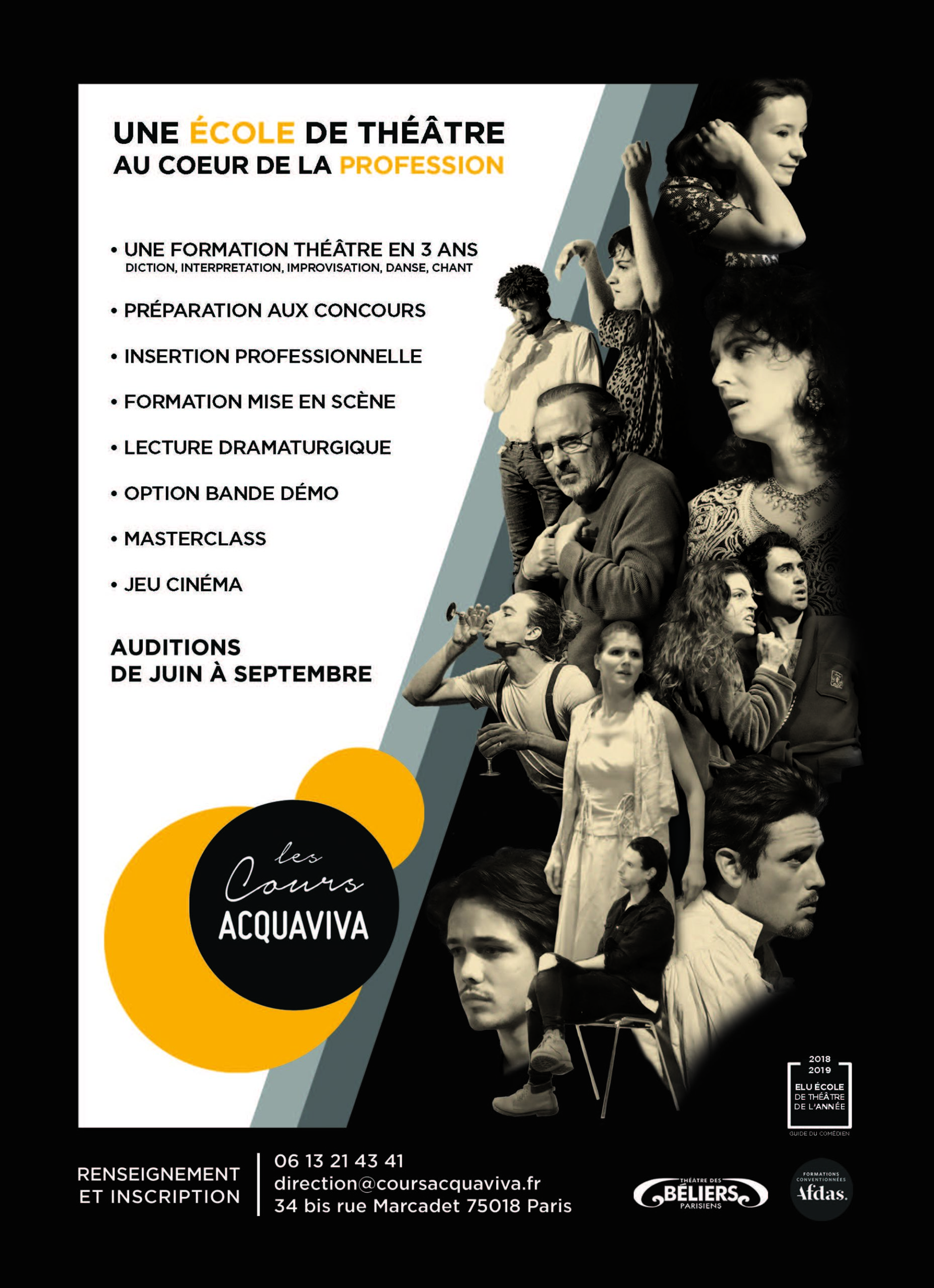Actualités Auditions de rentrée 2020 / 2021