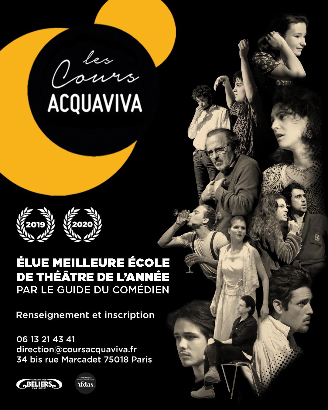 Actualité Auditions afin d’intégrer Les Cours Acquaviva pour la saison 2021/2022