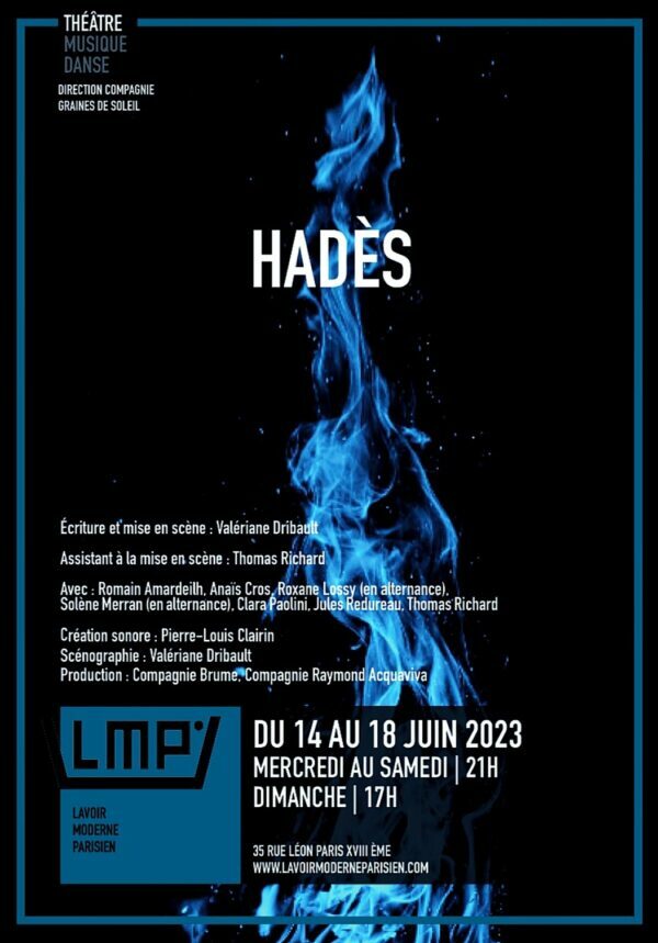 HADES du 14 au 18 juin au Lavoir Moderne Parisien à 21h