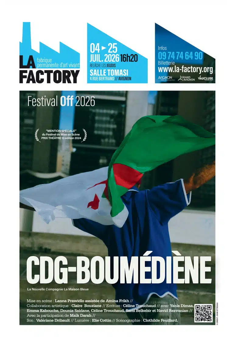 Affiche du spectacle CDG-Boumédiène — Festival Off Avignon 2026